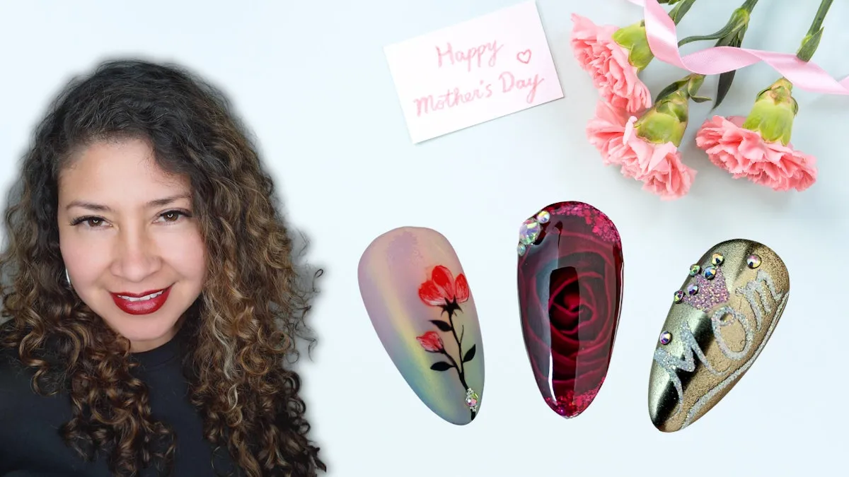 3 Gorgeous Mother's Day Nail Tutorials