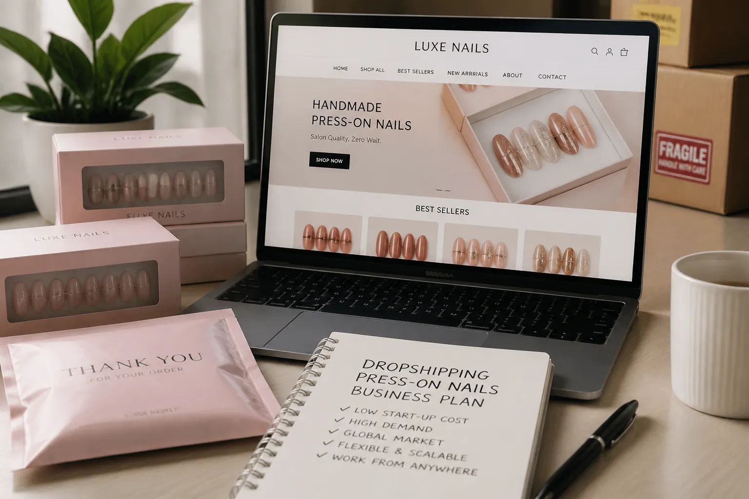 Dropshipping Press On Nails: A Low-Risk Business Model