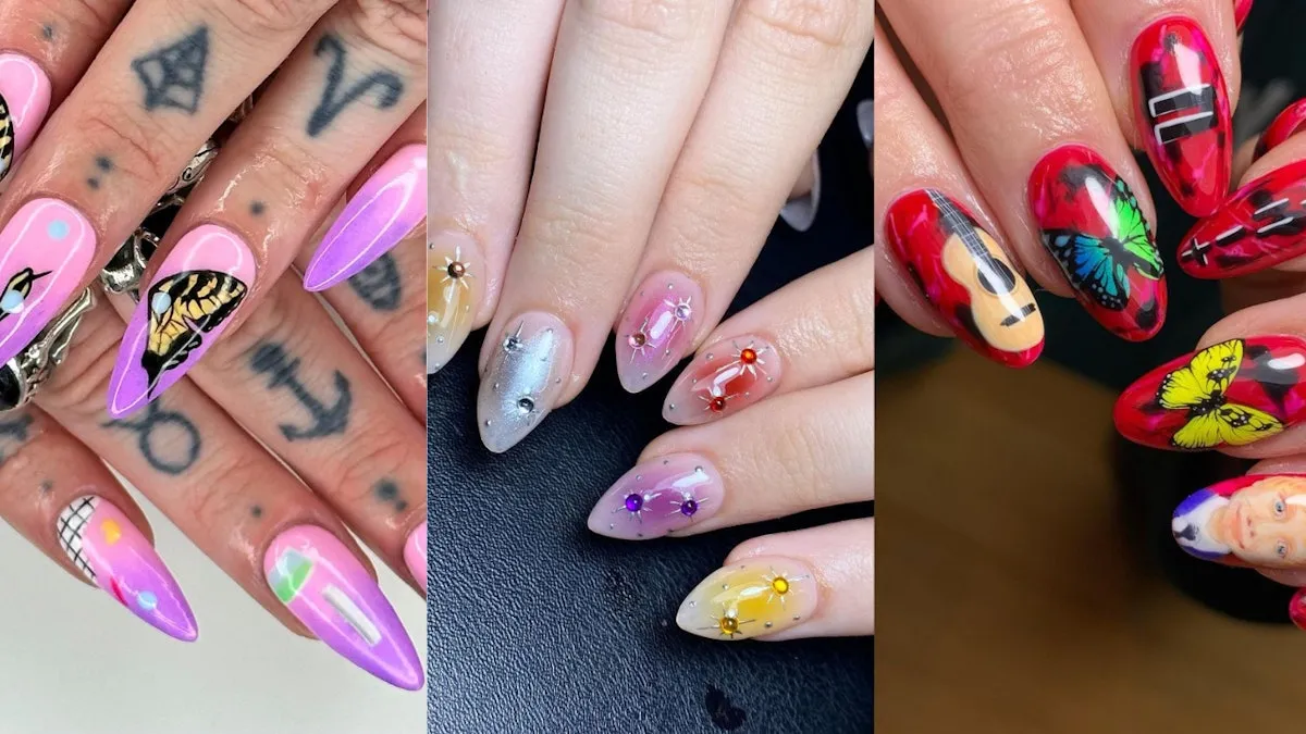 8 Music-Inspired Nail Sets for Concert Lovers