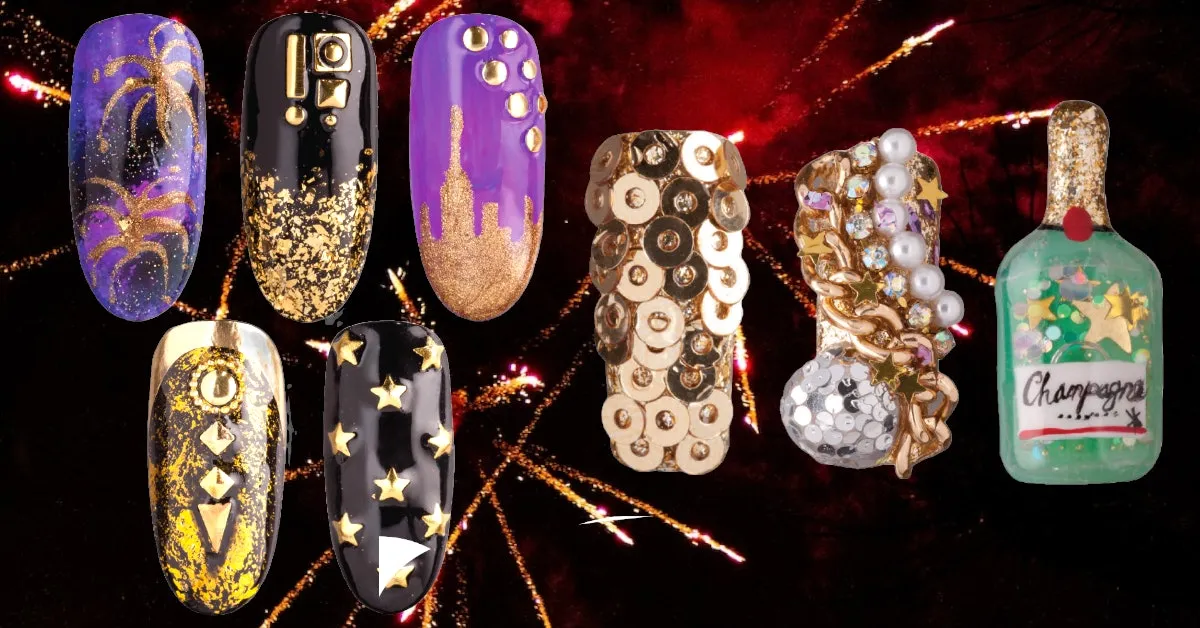 6 New Year’s Nail Art Designs: Tips & Tricks