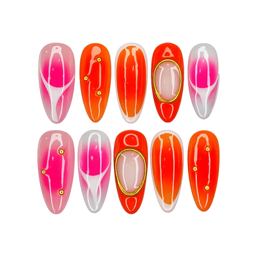 Press-on Nails Wholesale $7.90 Sunset Glow by Yabe Vietnam