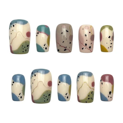 Press-on Nails Wholesale $7.90 Abstract Harmony by Yabe Vietnam