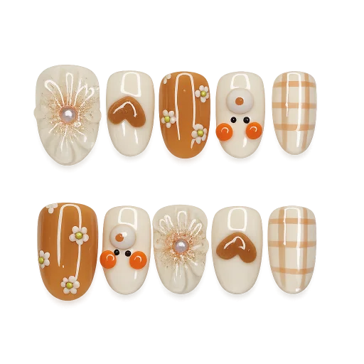 Press-on Nails Wholesale $7.90 Autumn Blossom by Yabe Vietnam