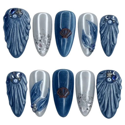 Press-on Nails Wholesale $7.90 Azure Drift by Yabe Vietnam