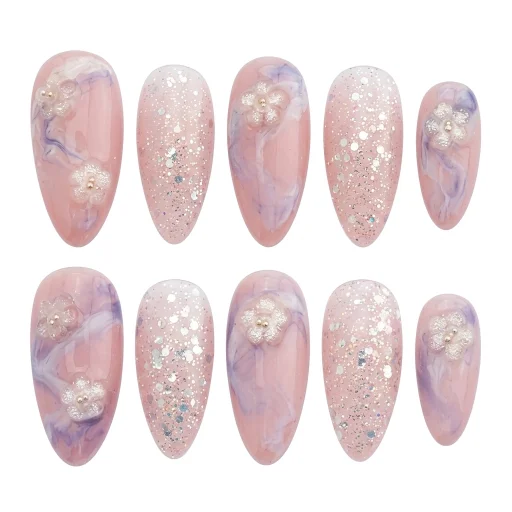 Press-on Nails Wholesale $7.90 Blossom Sparkle by Yabe Vietnam