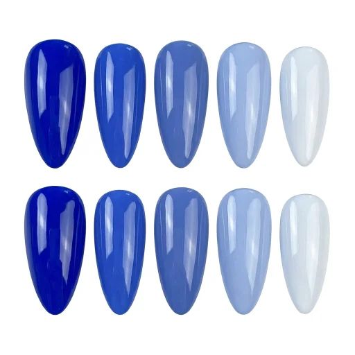 Press-on Nails Wholesale $3.90 Blue Elegance by Yabe Vietnam