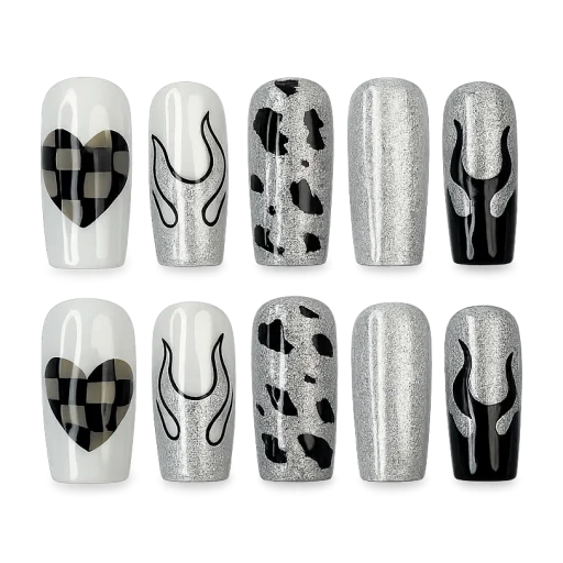 Press-on Nails Wholesale $7.90 Bold Charm by Yabe Vietnam
