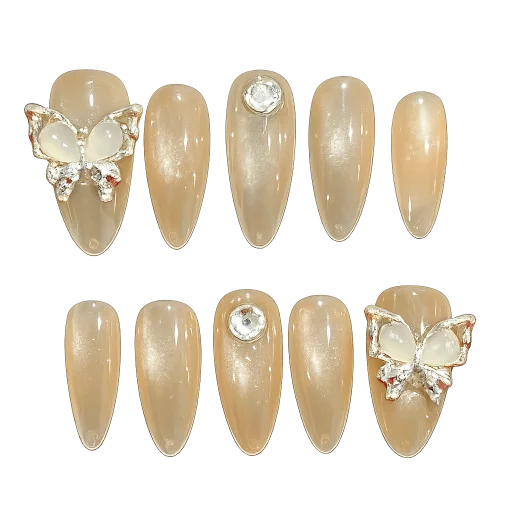 Press-on Nails Wholesale $6.90 Butterfly Elegance by Yabe Vietnam