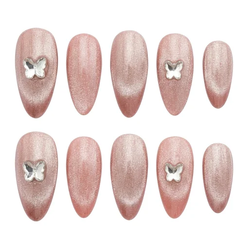 Press-on Nails Wholesale $6.90 Butterfly Glitz by Yabe Vietnam