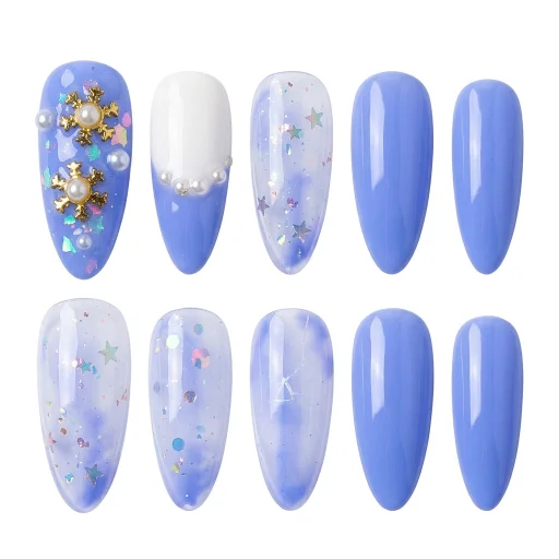 Press-on Nails Wholesale $7.90 Celestial Frost by Yabe Vietnam