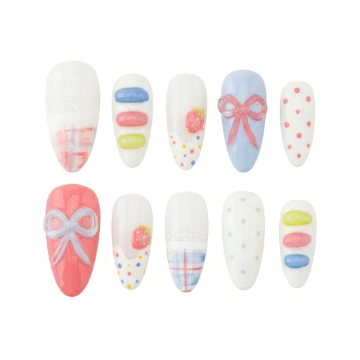 Press-on Nails Wholesale $7.90 Charming Ribbons by Yabe Vietnam
