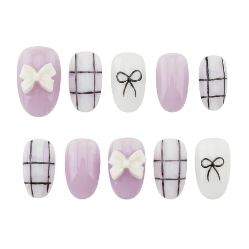 Press-on Nails Wholesale $7.90 Chic Bow Charm by Yabe Vietnam