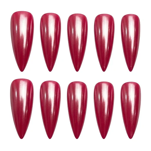 Press-on Nails Wholesale $3.90 Crimson Satin by Yabe Vietnam