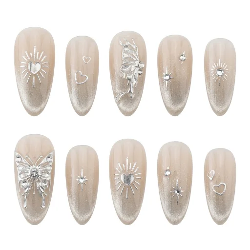 Press-on Nails Wholesale $7.90 Elegant Glimmer by Yabe Vietnam
