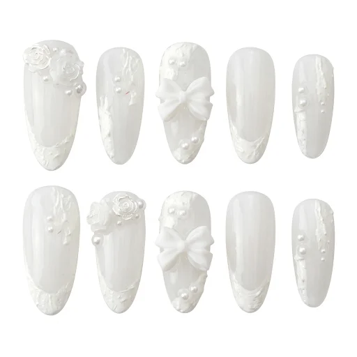 Press-on Nails Wholesale $7.90 Elegant Pearl by Yabe Vietnam