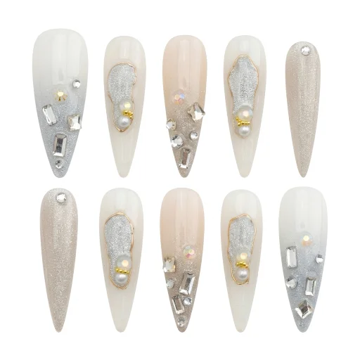 Press-on Nails Wholesale $7.90 Glam Elegance by Yabe Vietnam