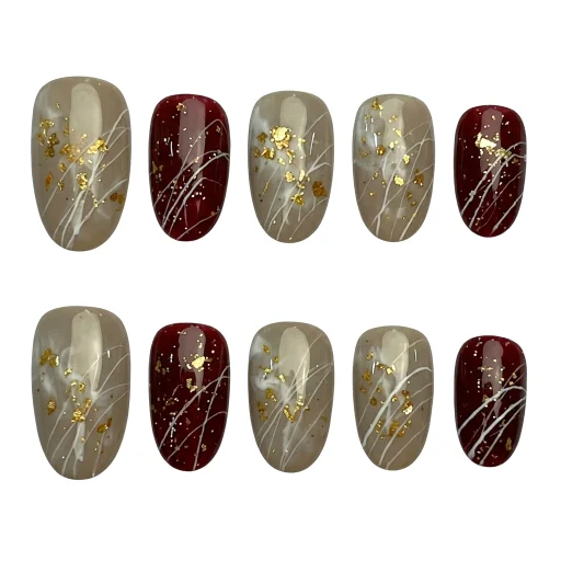 Press-on Nails Wholesale $7.90 Glamour Gold by Yabe Vietnam