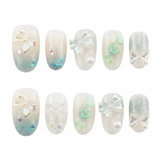 Press-on Nails Wholesale $7.90 Glitter Frostbite by Yabe Vietnam