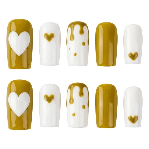 Press-on Nails Wholesale $7.90 Golden Love by Yabe Vietnam