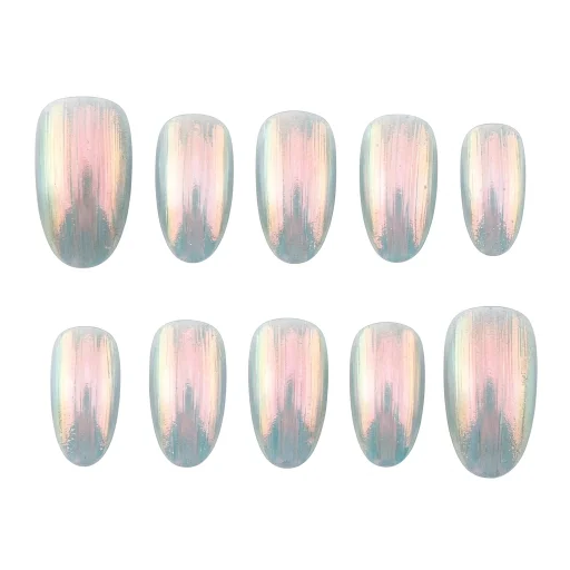 Press-on Nails Wholesale $3.90 Iridescent Glow by Yabe Vietnam