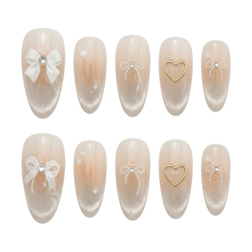 Press-on Nails Wholesale $7.90 Ivory Allure by Yabe Vietnam