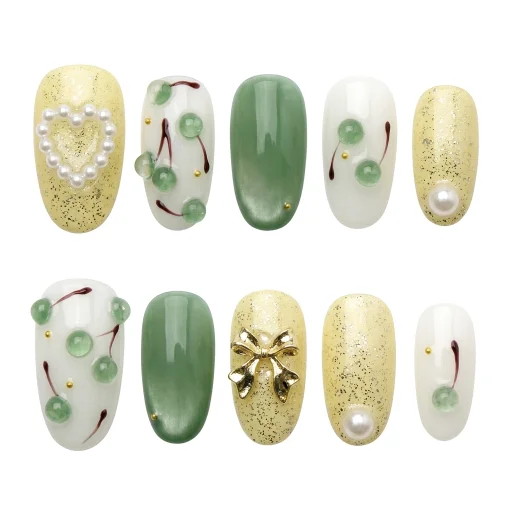 Press-on Nails Wholesale $7.90 Jade Luxe by Yabe Vietnam
