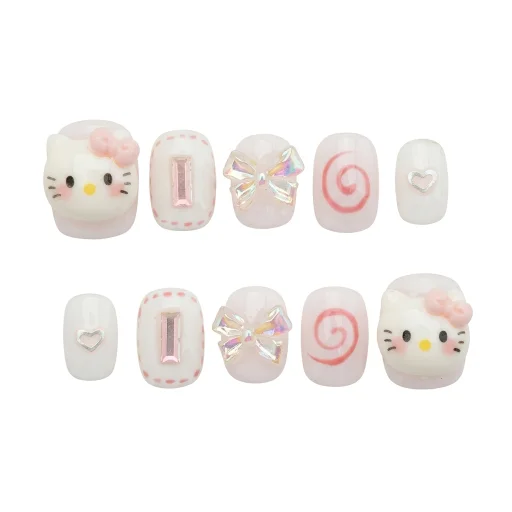 Press-on Nails Wholesale $7.90 Kitty Whirl by Yabe Vietnam