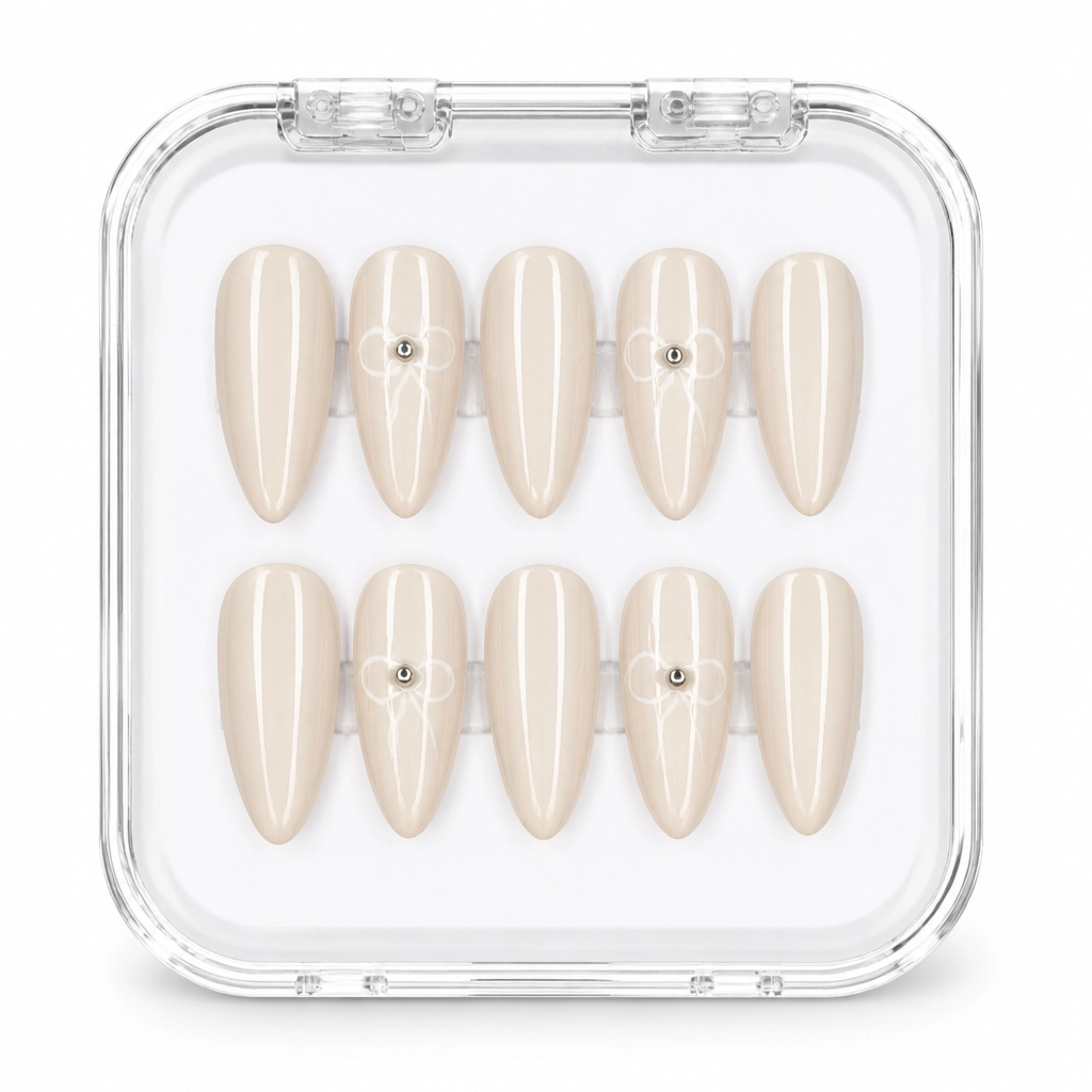 Press-on Nails Wholesale $6.90 Luminous Almond by Yabe Vietnam