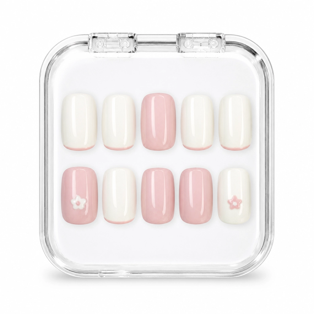 Press-on Nails Wholesale $6.90 Blossom Elegance by Yabe Vietnam