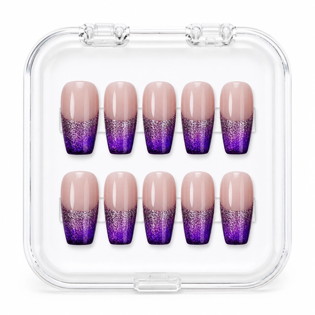 Press-on Nails Wholesale $6.90 Amethyst Glam by Yabe Vietnam