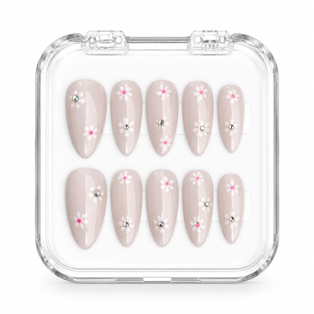 Press-on Nails Wholesale $6.90 Crystalline Blush by Yabe Vietnam