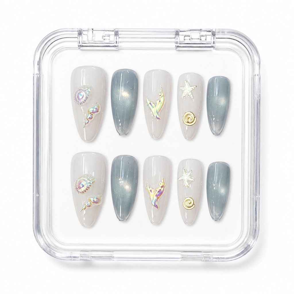 Press-on Nails Wholesale $6.90 Celestial Sage by Yabe Vietnam