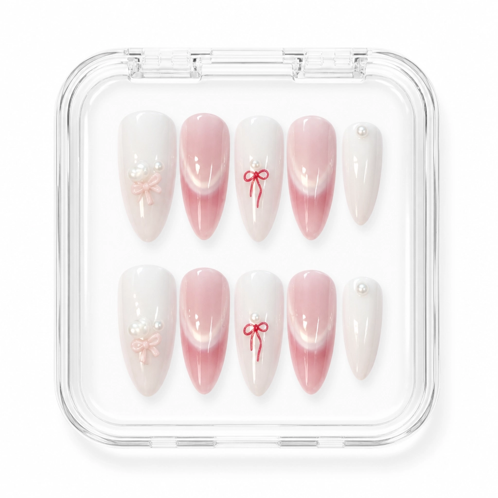 Press-on Nails Wholesale $6.90 Blush Elegance by Yabe Vietnam