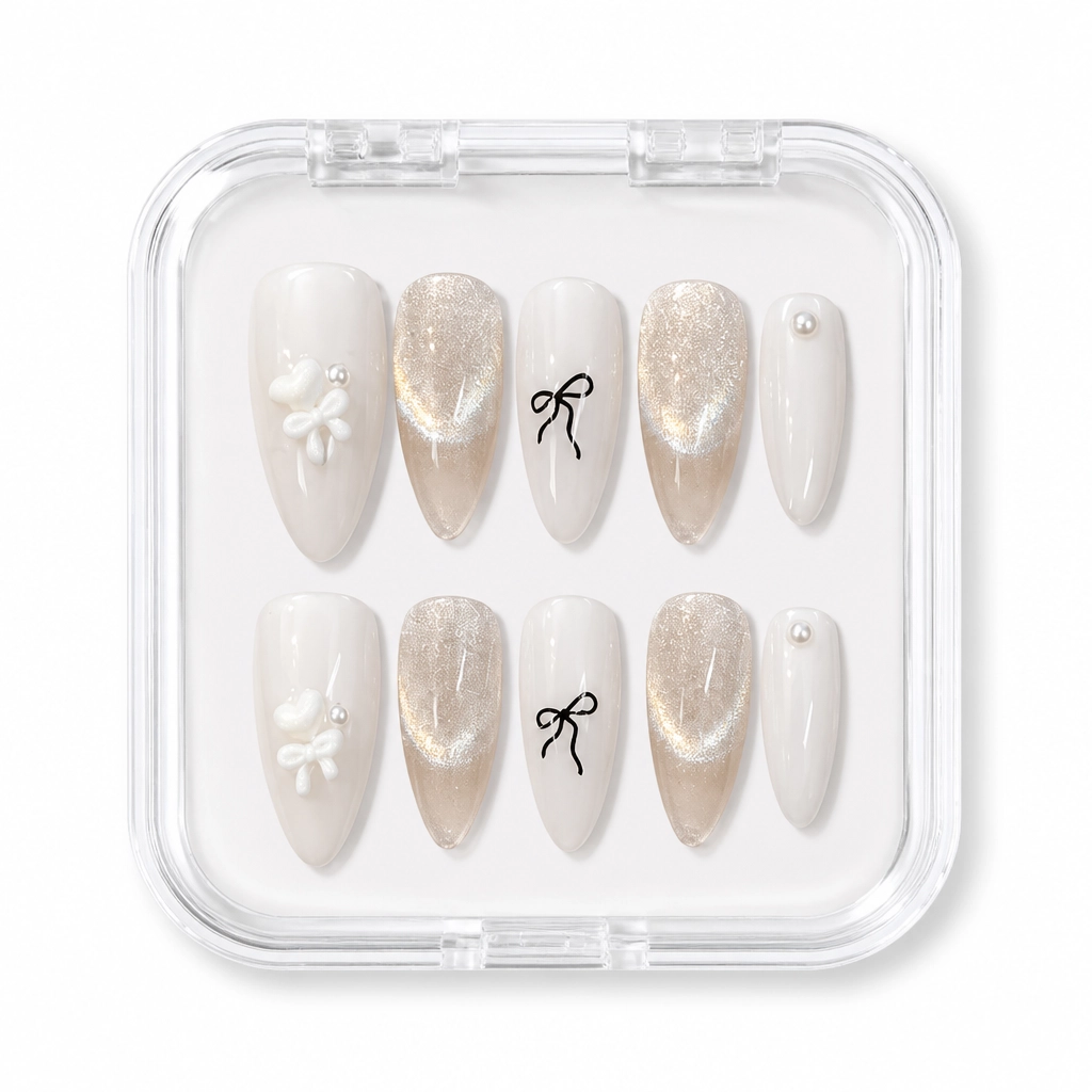 Press-on Nails Wholesale $6.90 Ethereal Elegance by Yabe Vietnam