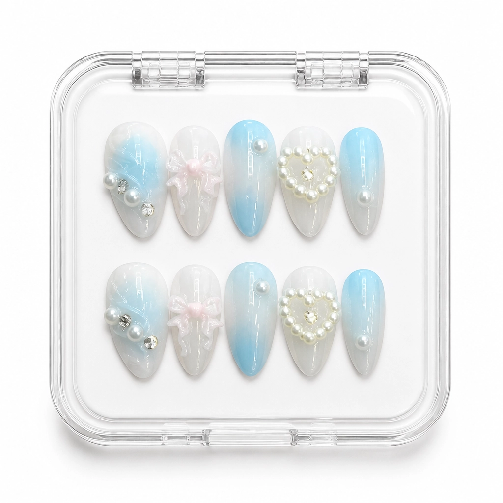 Press-on Nails Wholesale $6.90 Glacier Sparkle by Yabe Vietnam