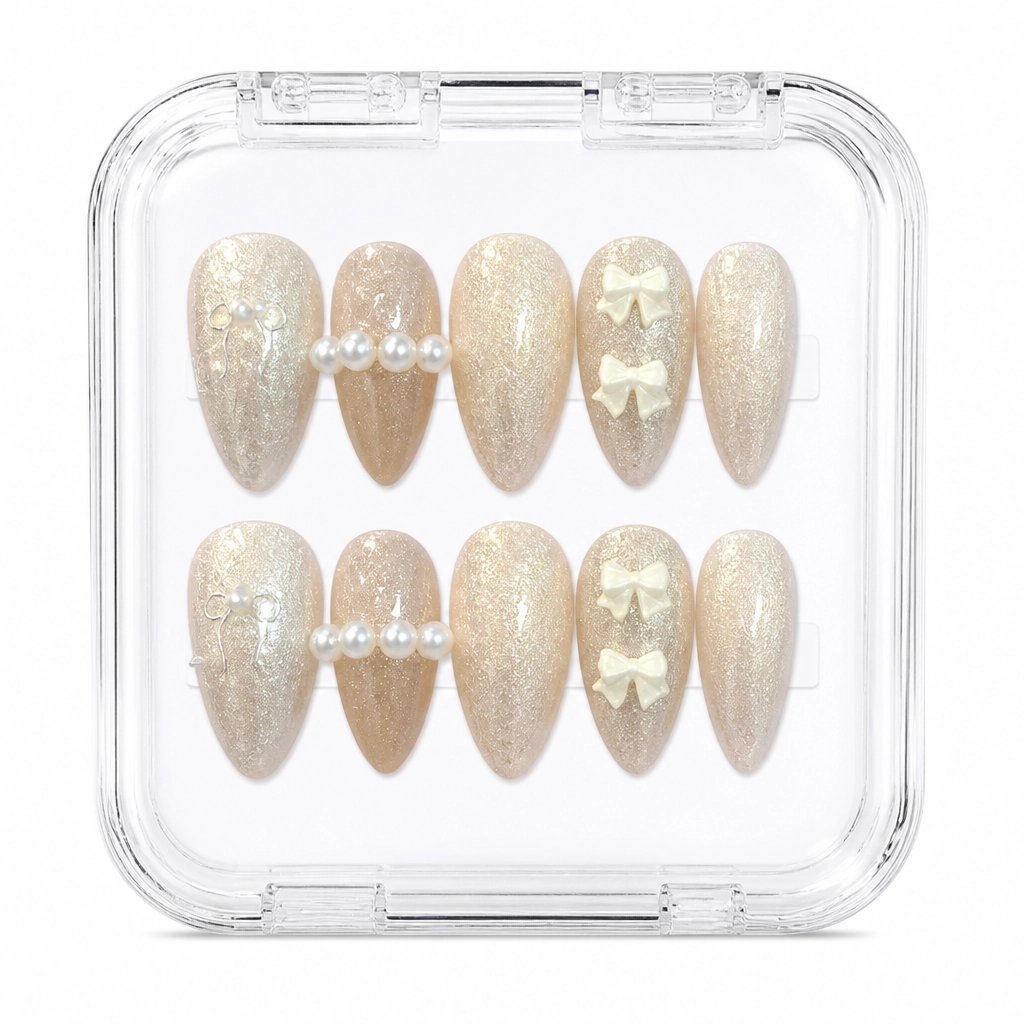 Press-on Nails Wholesale $6.90 Gilded Glamour by Yabe Vietnam