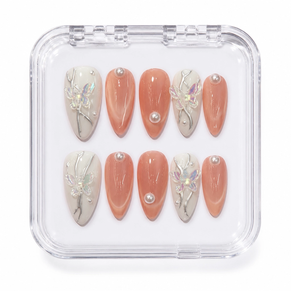 Press-on Nails Wholesale $6.90 Dusty Rose Elegance by Yabe Vietnam