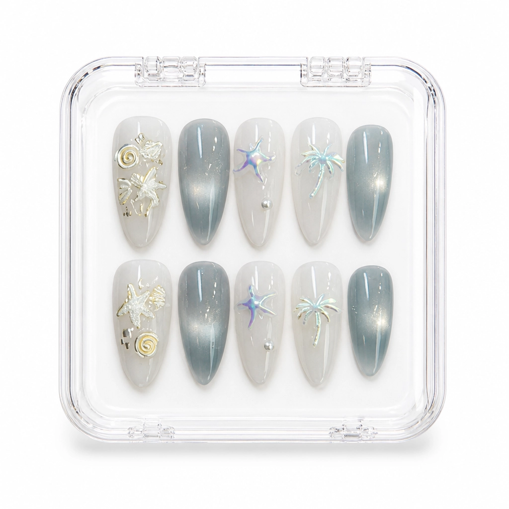 Press-on Nails Wholesale $6.90 Celestial Noir by Yabe Vietnam