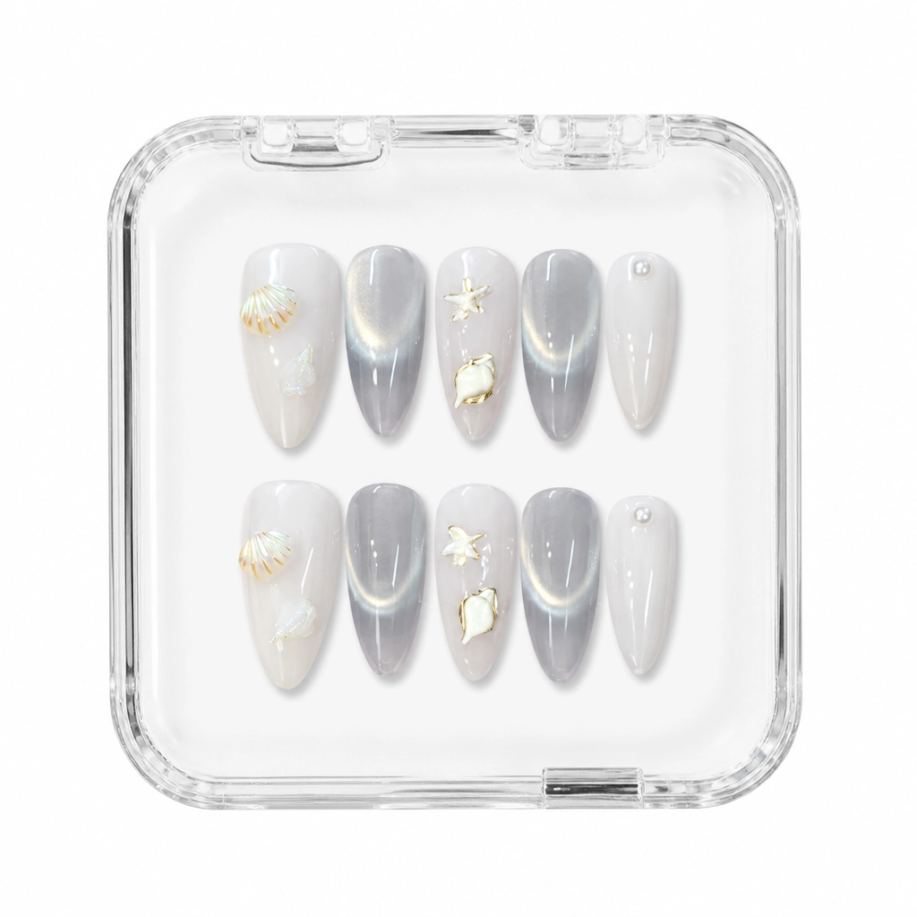 Press-on Nails Wholesale $6.90 Ethereal Shimmer by Yabe Vietnam