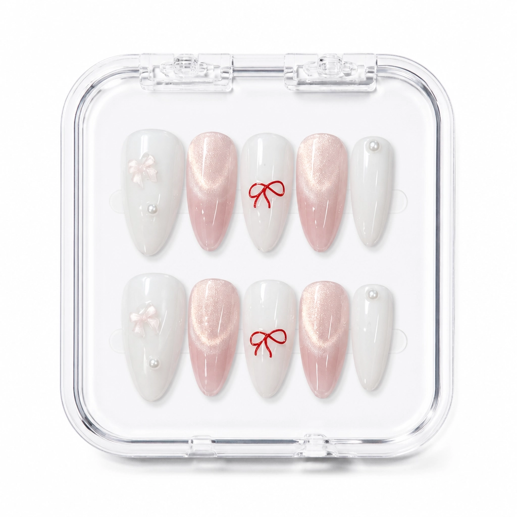 Press-on Nails Wholesale $6.90 Bowtiful Glam by Yabe Vietnam