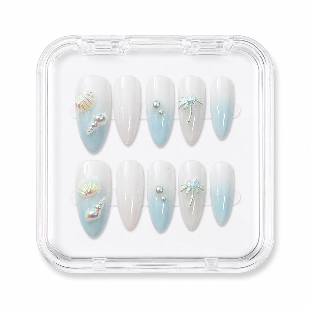 Press-on Nails Wholesale $6.90 Opalescent Charm by Yabe Vietnam