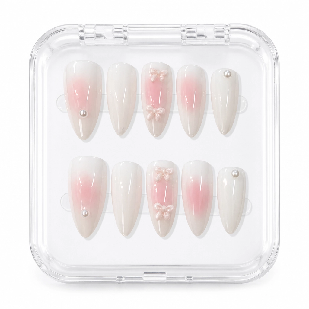 Press-on Nails Wholesale $6.90 Sakura Blush by Yabe Vietnam