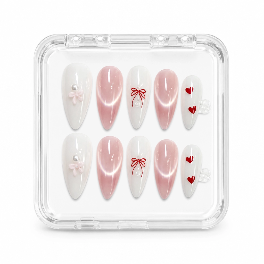 Press-on Nails Wholesale $6.90 Rose Elegance by Yabe Vietnam