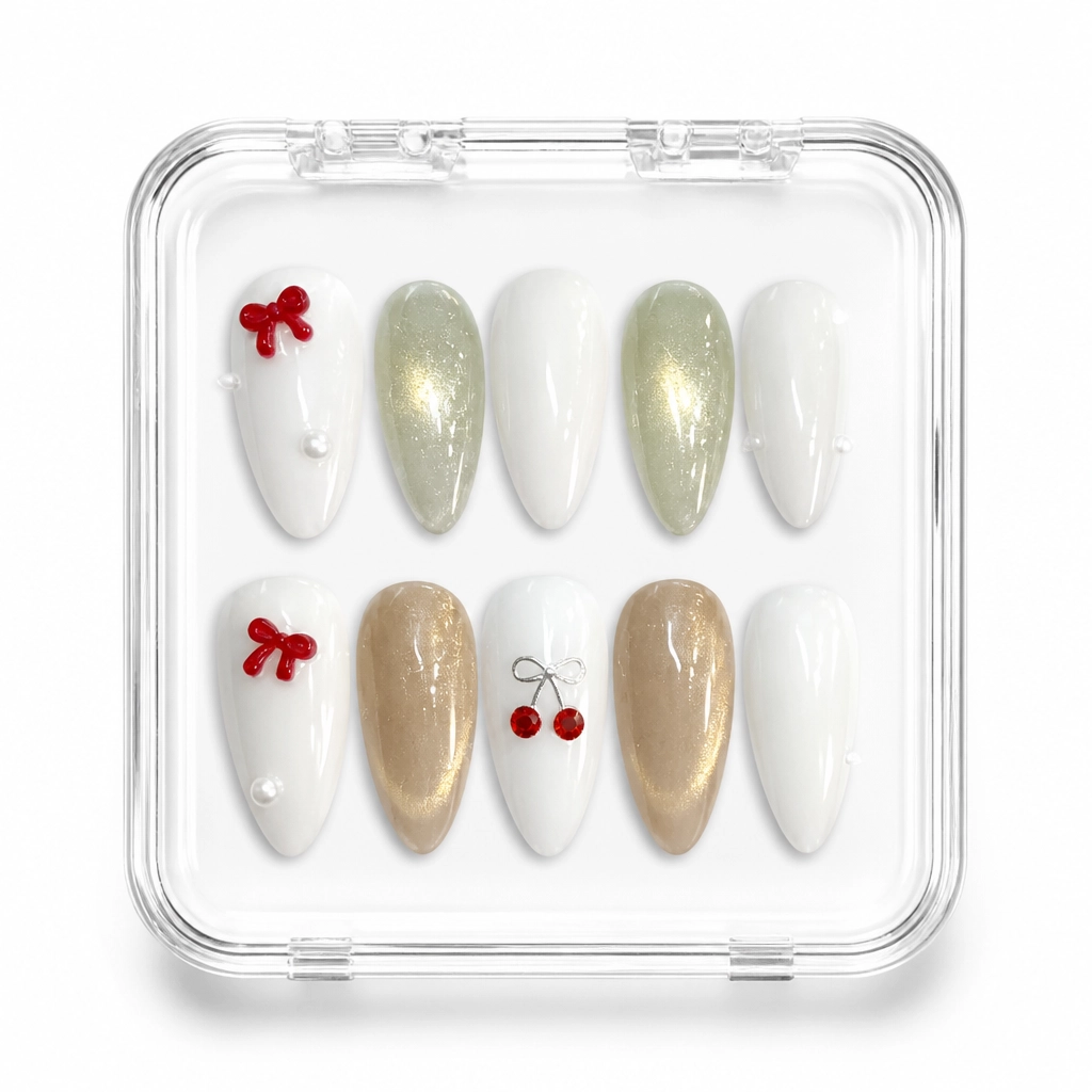 Press-on Nails Wholesale $6.90 Champagne Elegance by Yabe Vietnam