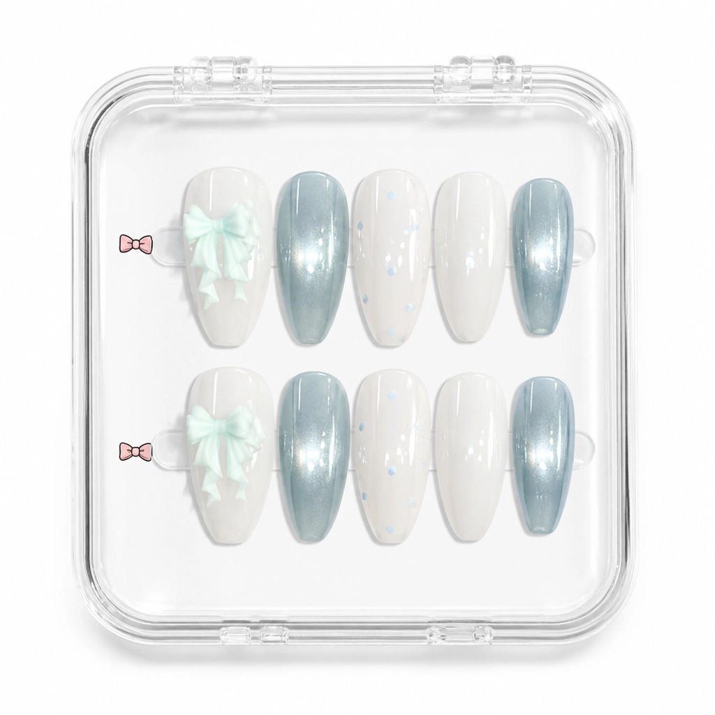 Press-on Nails Wholesale $6.90 Soft Marble Charm by Yabe Vietnam