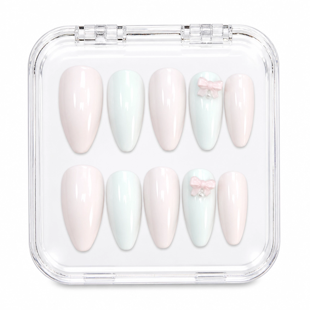 Press-on Nails Wholesale $6.90 Ivory Elegance by Yabe Vietnam