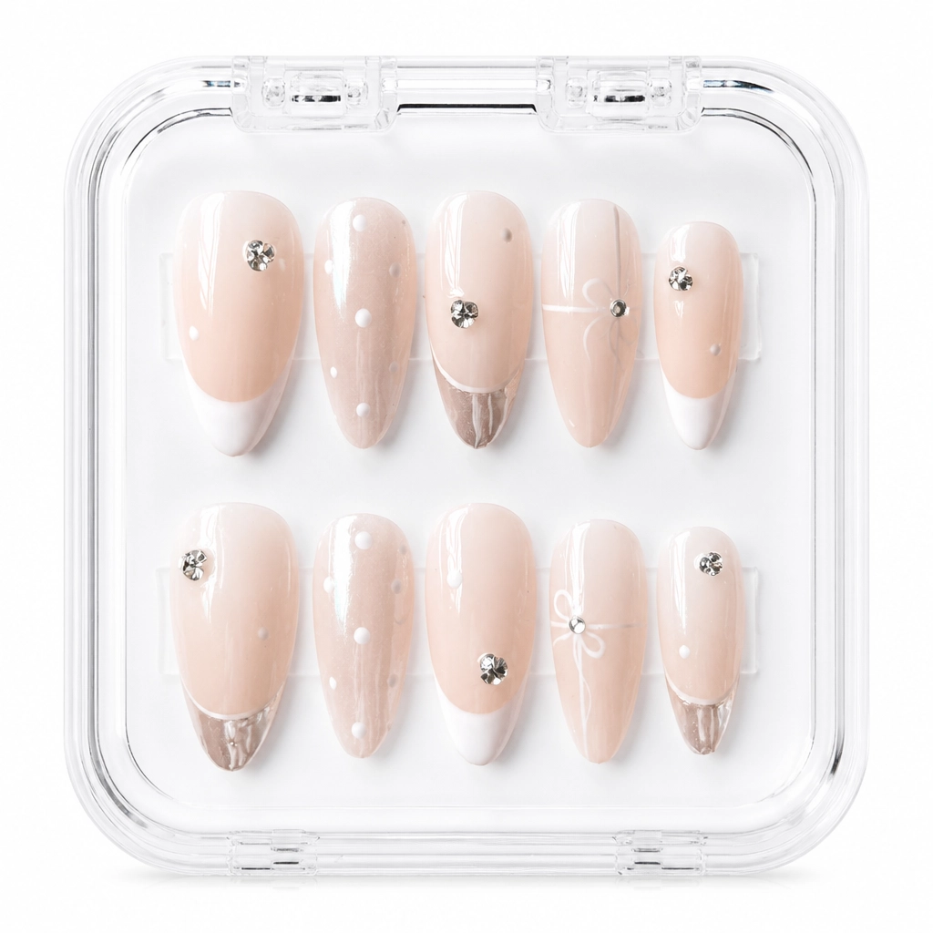 Press-on Nails Wholesale $6.90 Petal Dew Grace by Yabe Vietnam