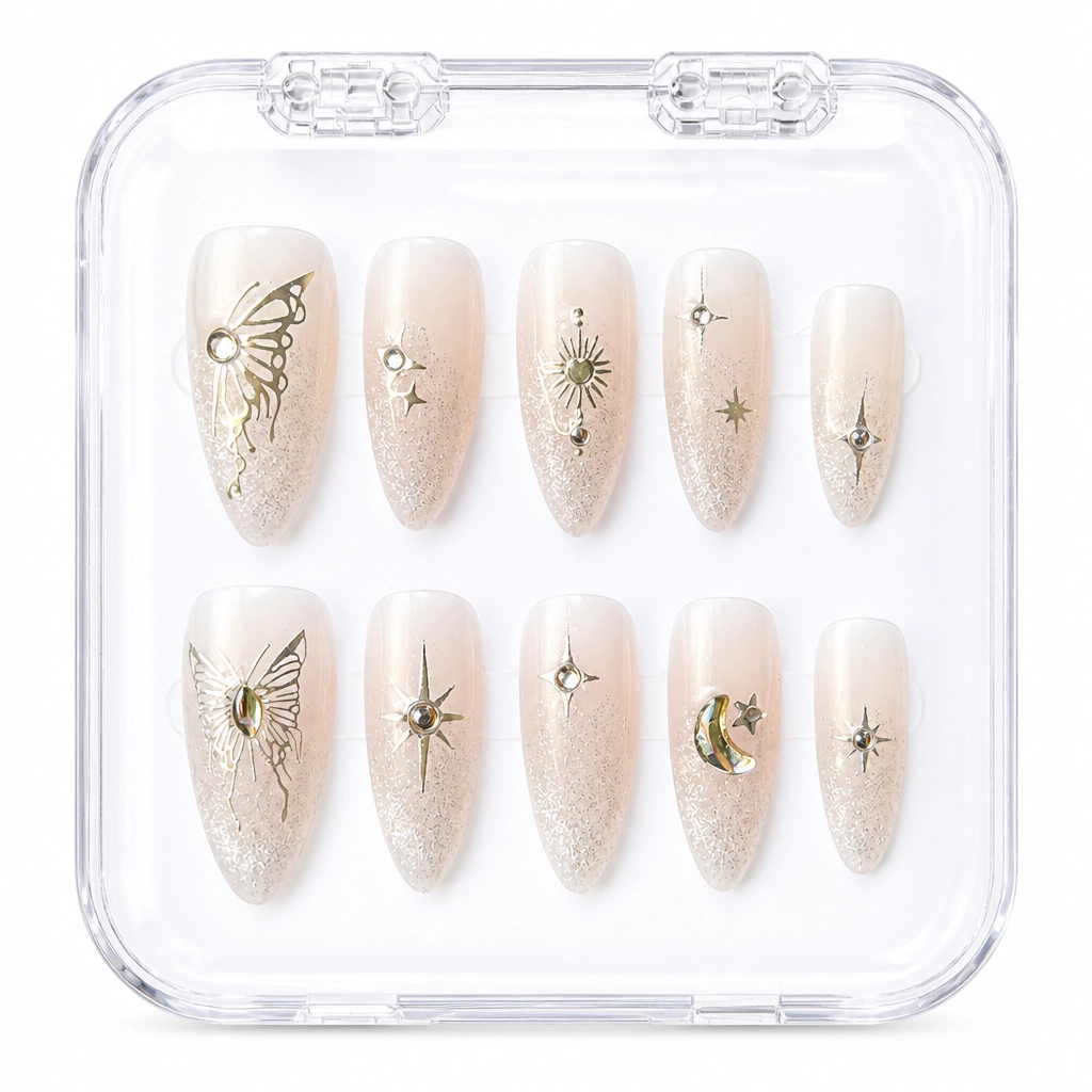 Press-on Nails Wholesale $6.90 Celestial Bloom by Yabe Vietnam