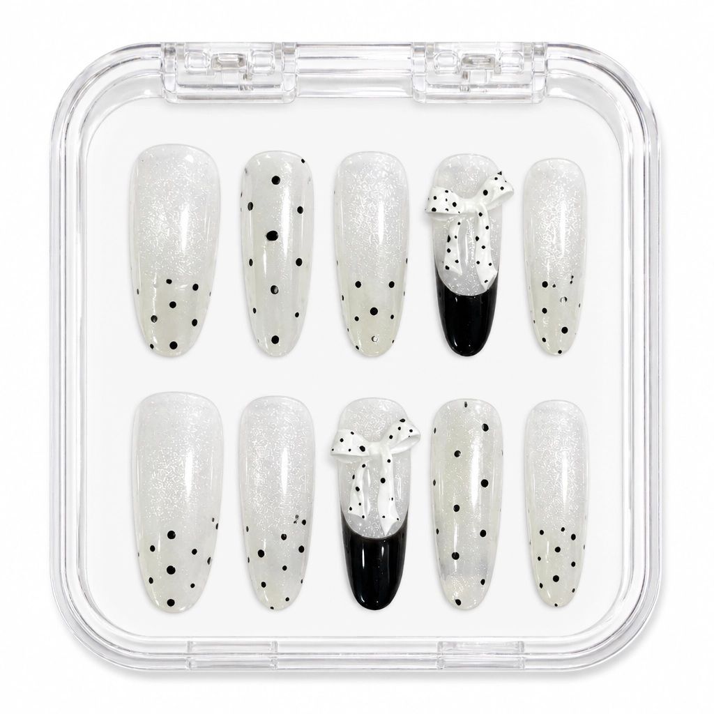 Press-on Nails Wholesale $6.90 Polka Dot Soirée by Yabe Vietnam