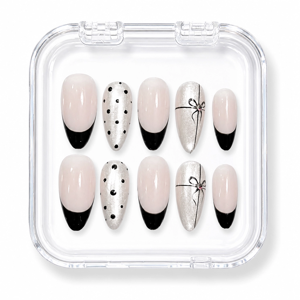 Press-on Nails Wholesale $6.90 Noir Chic by Yabe Vietnam